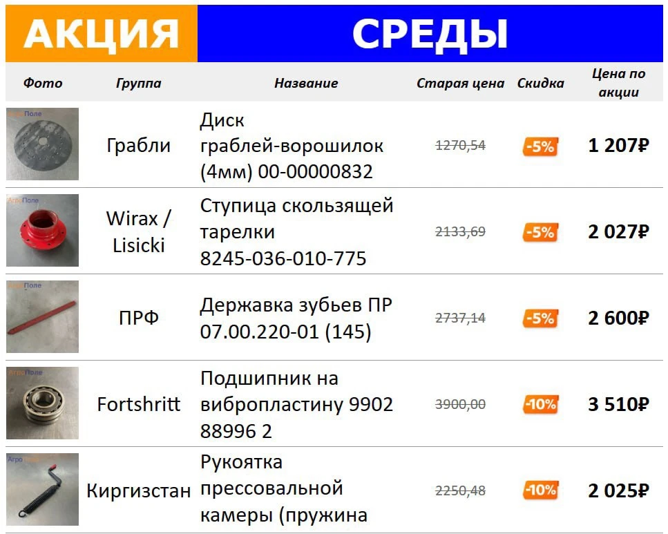 Акция среды 🔥