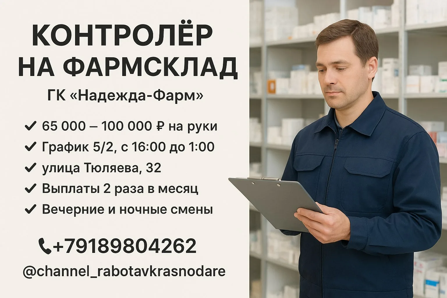 🔊 КОНТРОЛЁР НА ФАРМСКЛАД