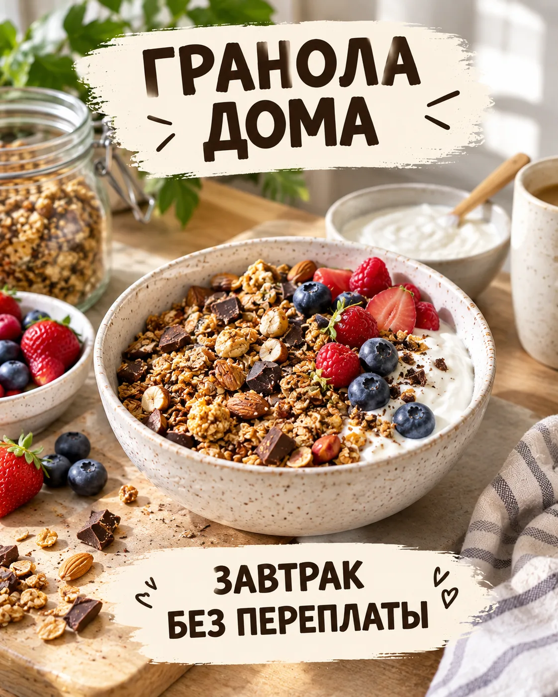 🥣 Гранола вместо дорогого завтрака