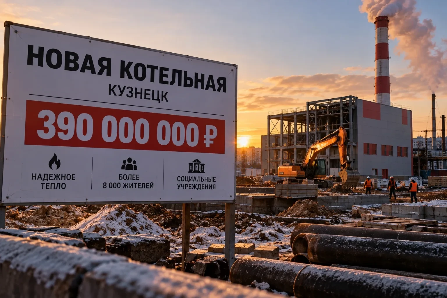 В Кузнецке построят новую котельную за 390 млн рублей