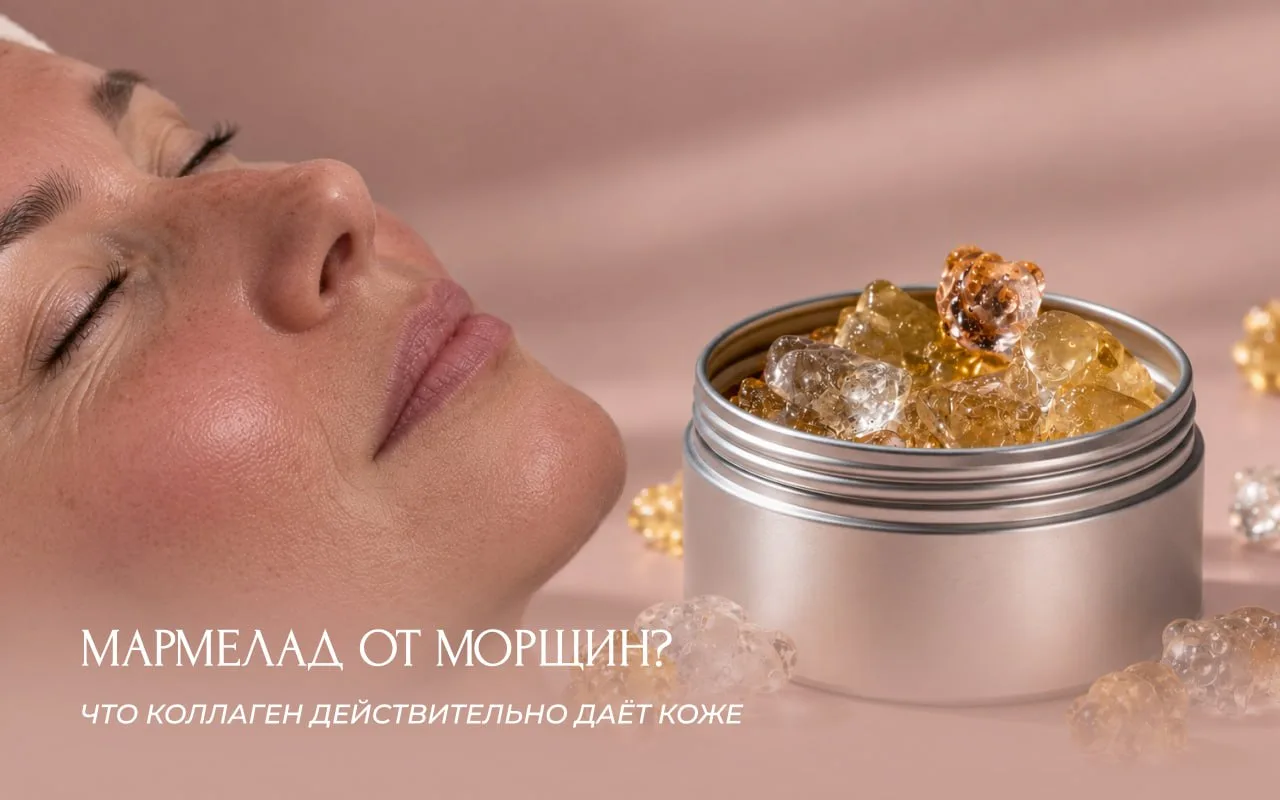 Коллагеновые мармеладки обещают лицо без морщин. Что в итоге получает кожа?