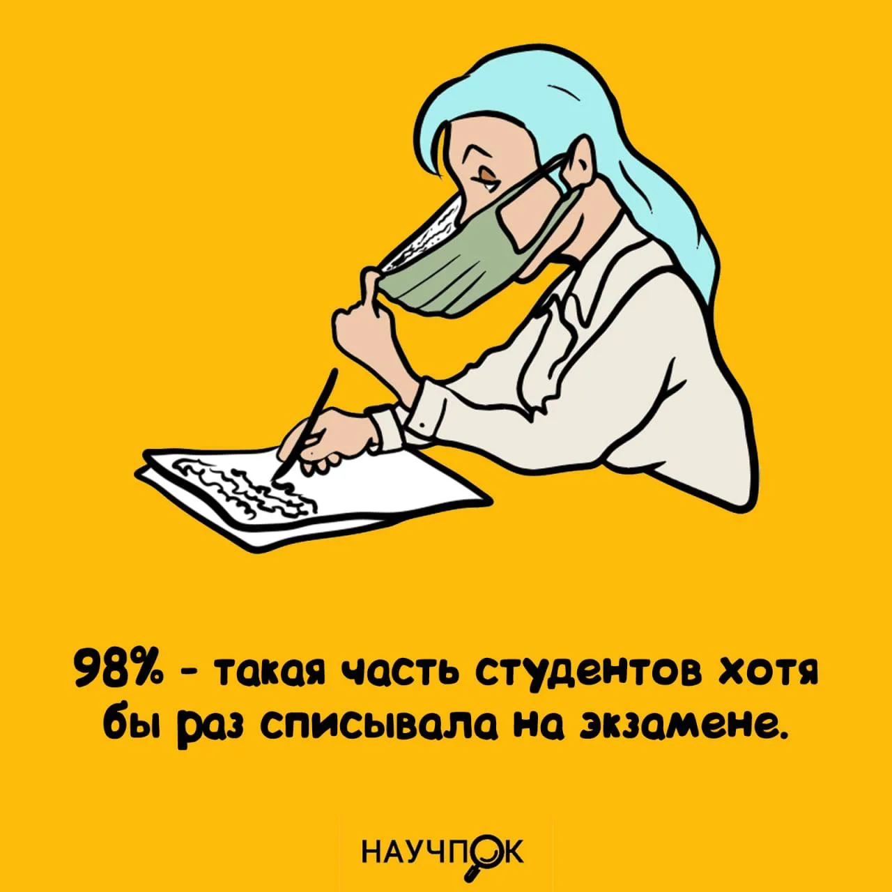 98% студентов списывали. Остальные — преподаватели 🧑‍🏫
