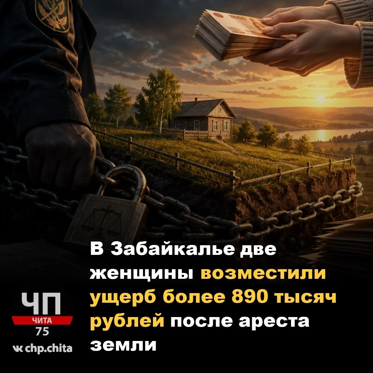 В Забайкалье две женщины возместили ущерб более 890 тысяч рублей после ареста земли
