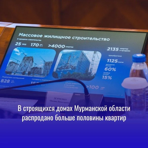 В Мурманской области ввод жилья вырос с 25 до 98 тысяч кв. м, выдано 1672 сертификата «...