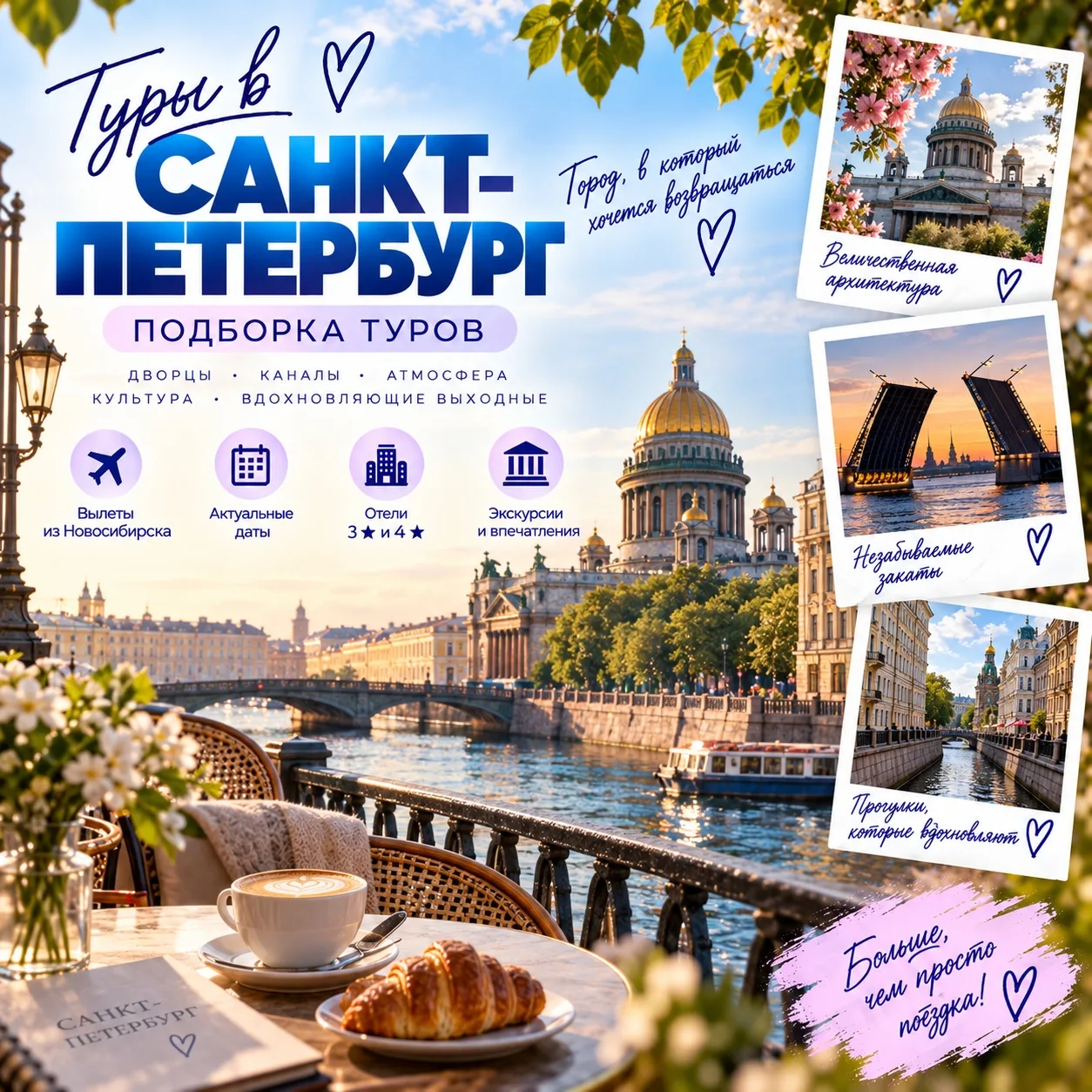 🏛 САНКТ-ПЕТЕРБУРГ — А МОЖЕТ, УСТРОИМ СЕБЕ МАЛЕНЬКОЕ ПУТЕШЕСТВИЕ? 💙