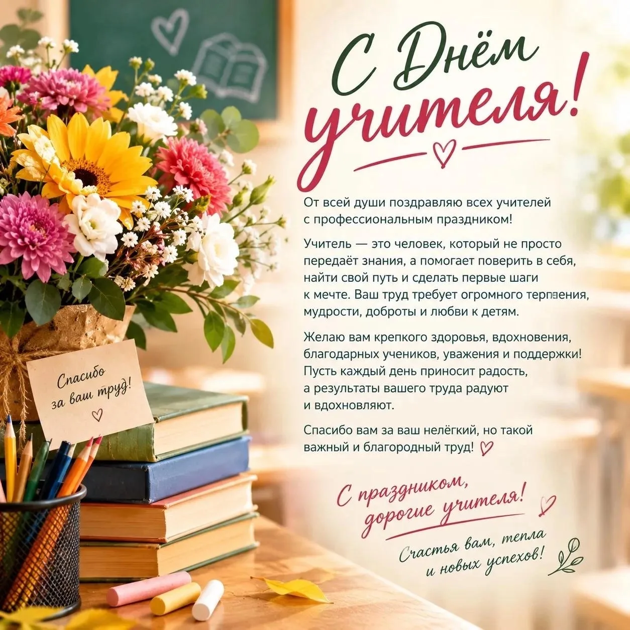🌷 С Днём учителя! 🌷