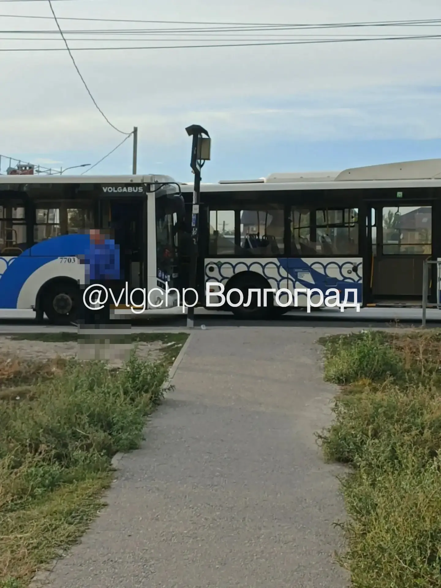 🚨ДТП на улице Менделеева в Волгограде с участием двух автобусов.