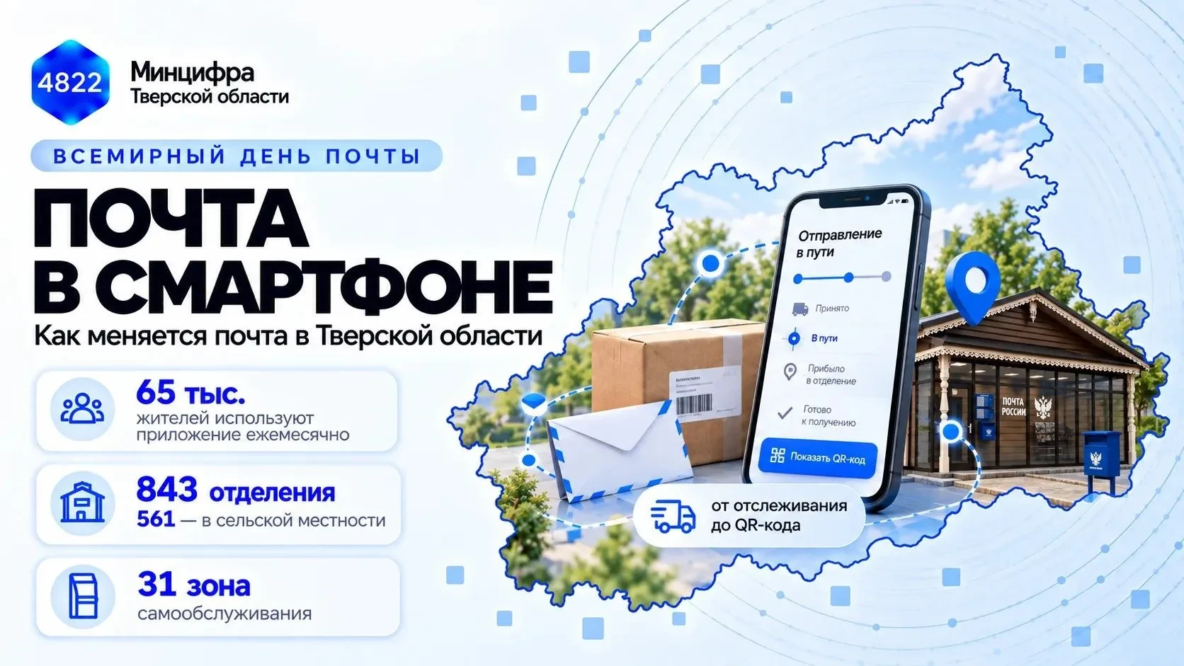 📮 Почта в Тверской области меняется от трактов до смартфона