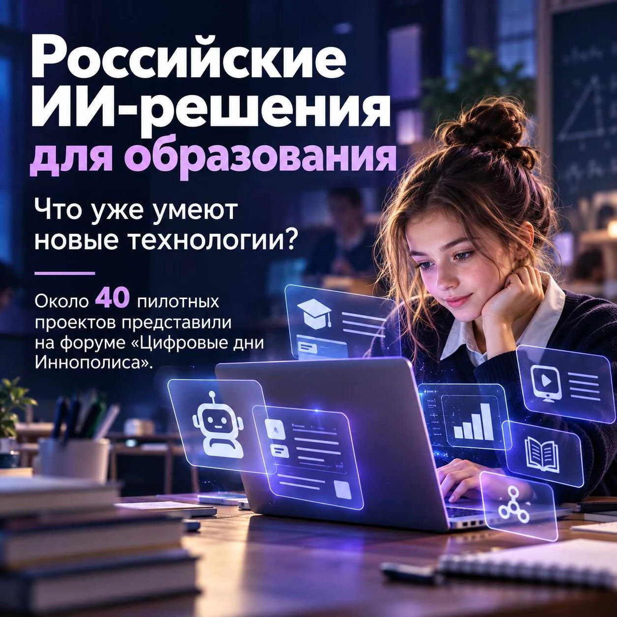 🤖 Около 40 пилотных проектов с искусственным интеллектом для образования и науки предс...