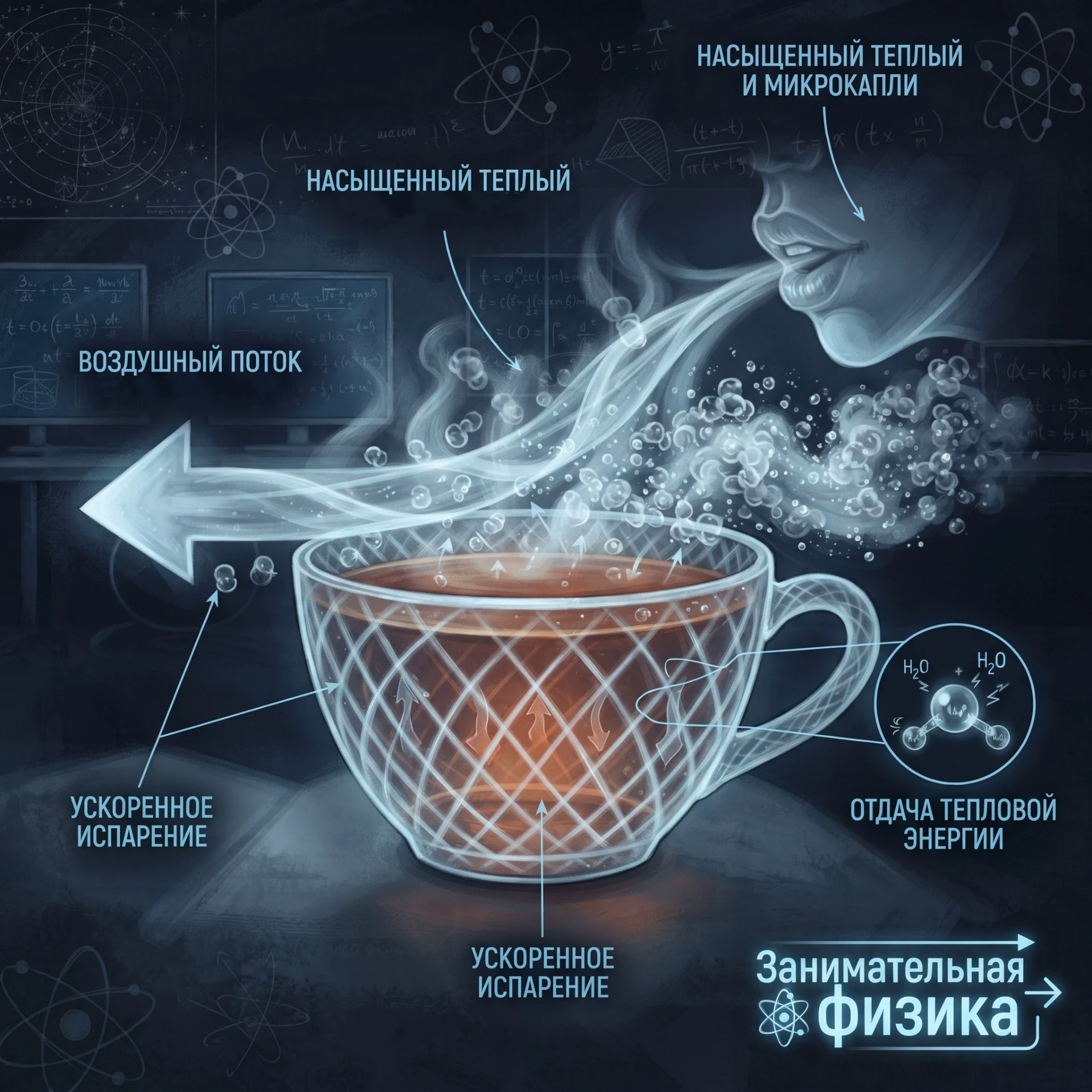 ☕ Охлаждение горячего чая