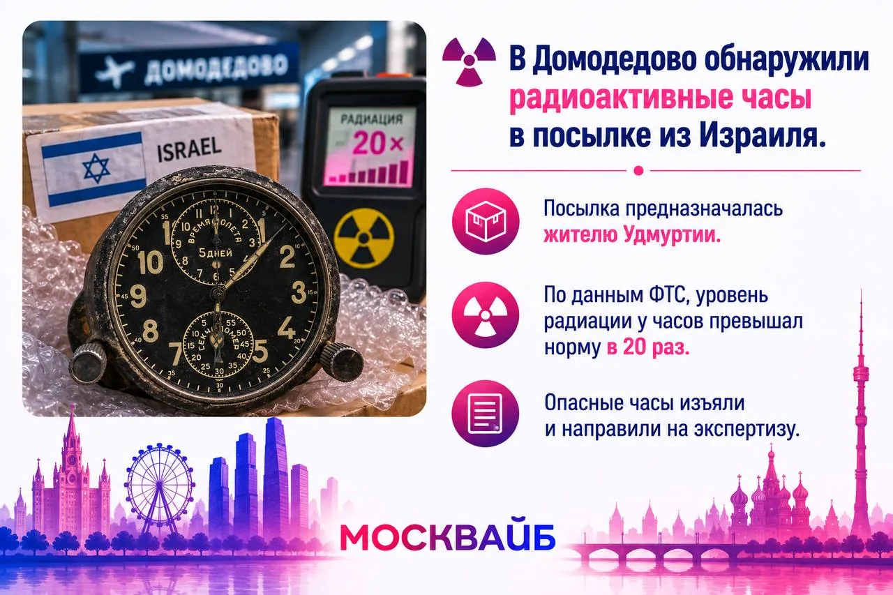 Посылка с сюрпризом: время идёт, счётчик Гейгера тоже.
