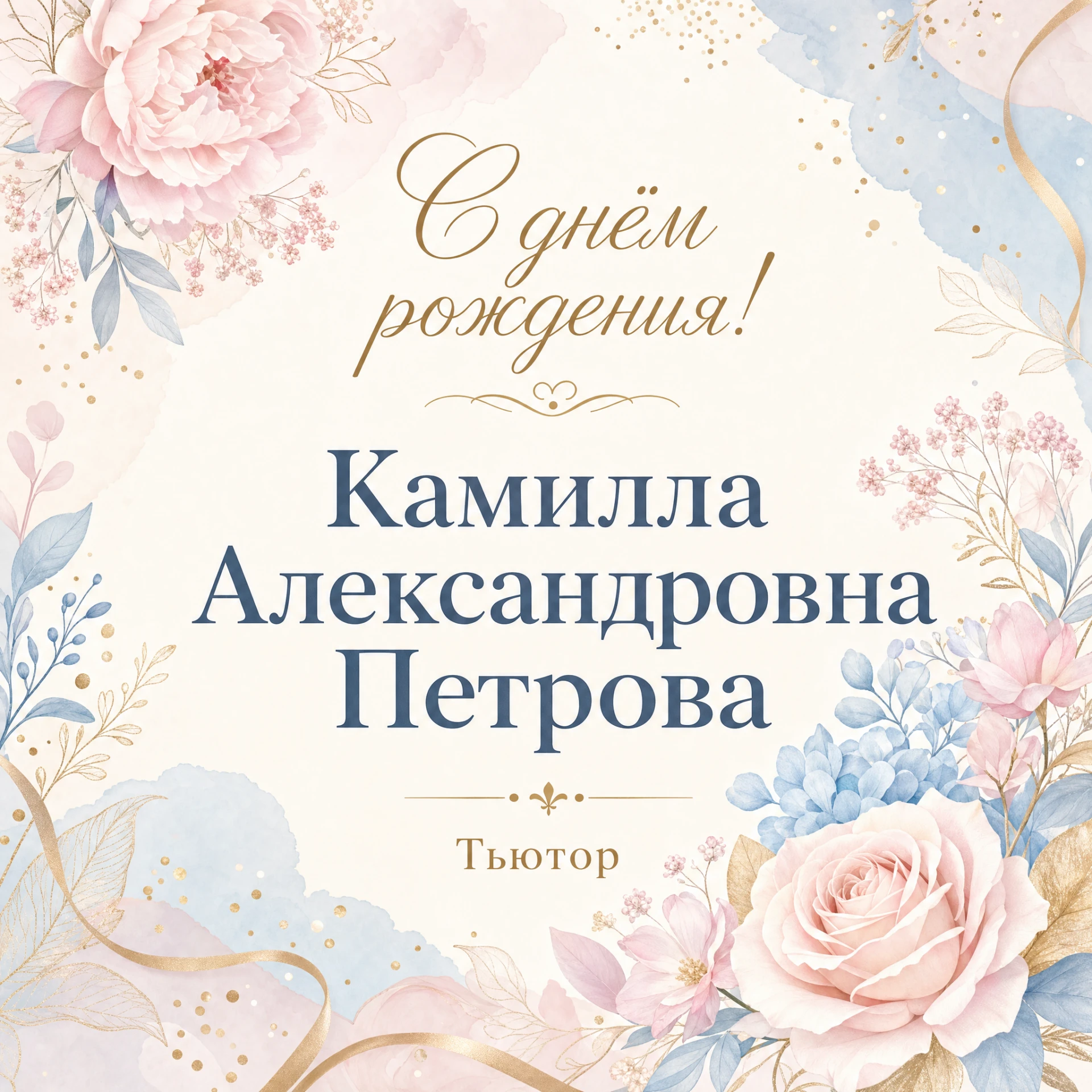 С днём рождения, Камилла Александровна! 🎉