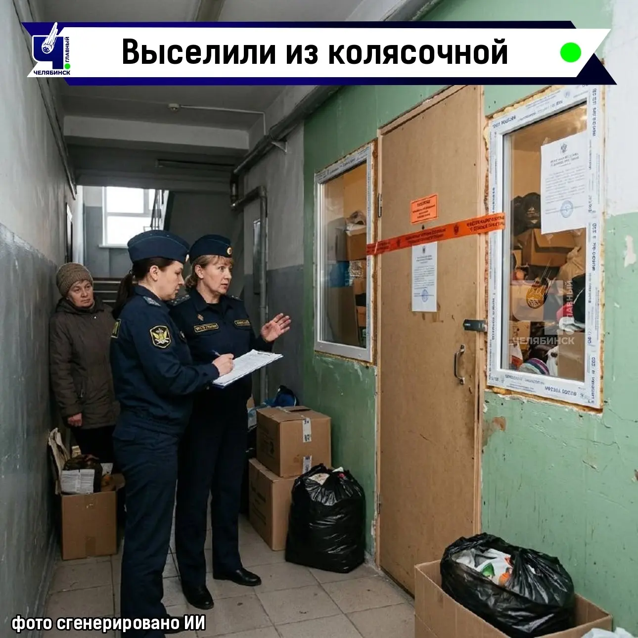 🏠 В Челябинске выселили женщину, которая годами жила в колясочной