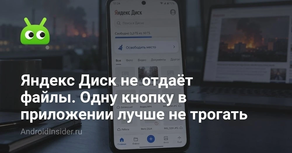 Яндекс Диск не даёт скачать файлы: что происходит с сервисом и как спасти данные на And...