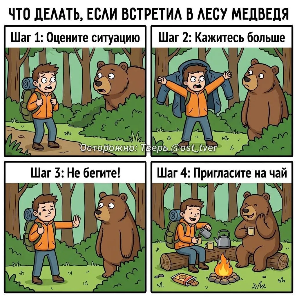 🐻❌ В Тверской области опровергли тревожные слухи о нападениях медведей на людей