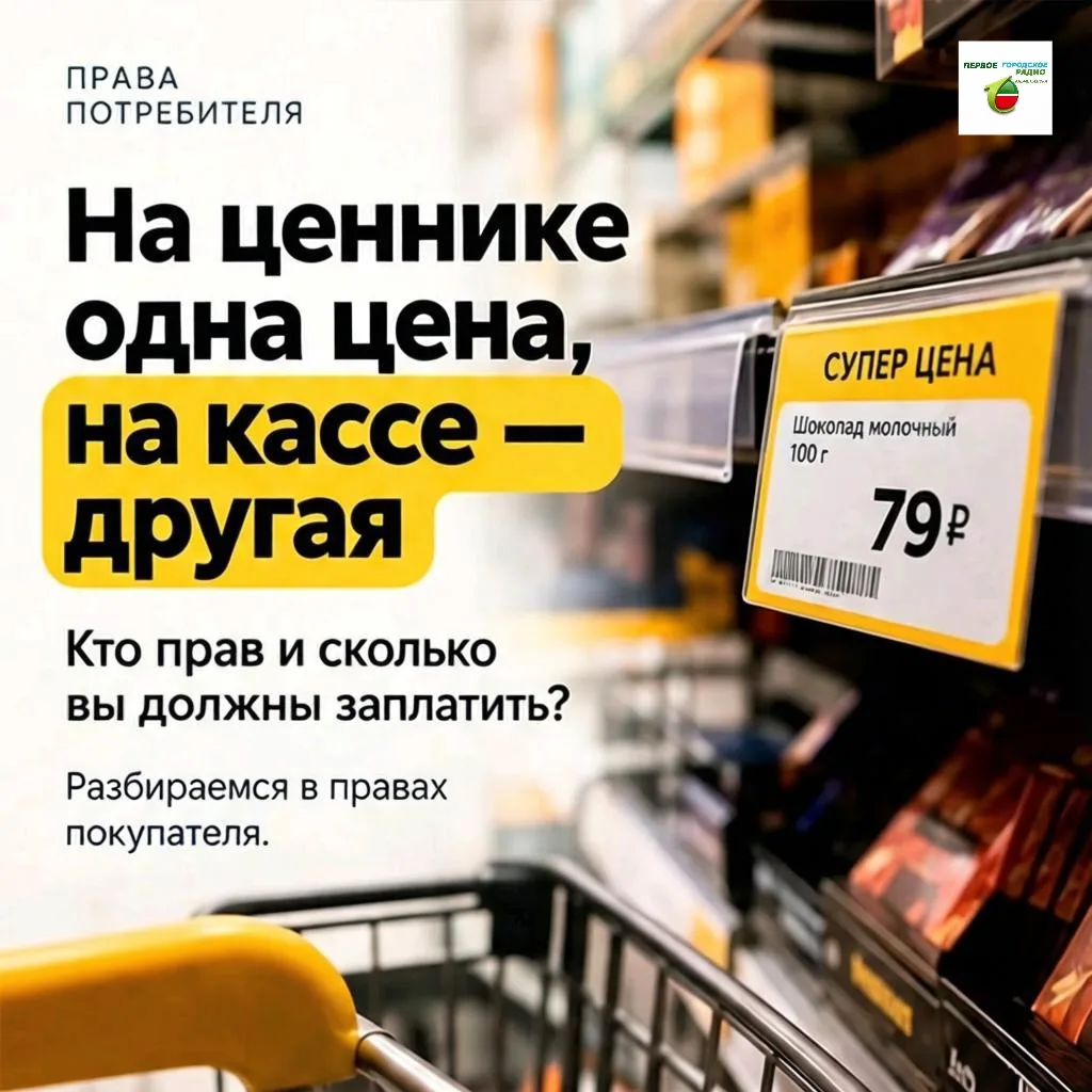 На ценнике одна цена, а на кассе — уже другая. Знакомая ситуация?🧾 🛒