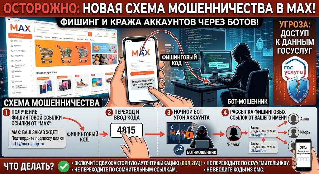 В редакцию обратилась читательница с предупреждением о новой мошеннической схеме в MAX....