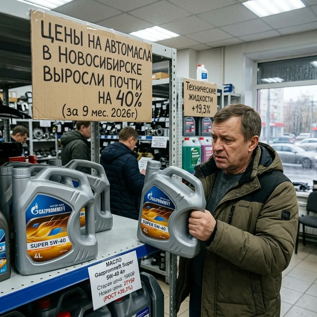 В Новосибирске цены на автомасла выросли почти на 40%