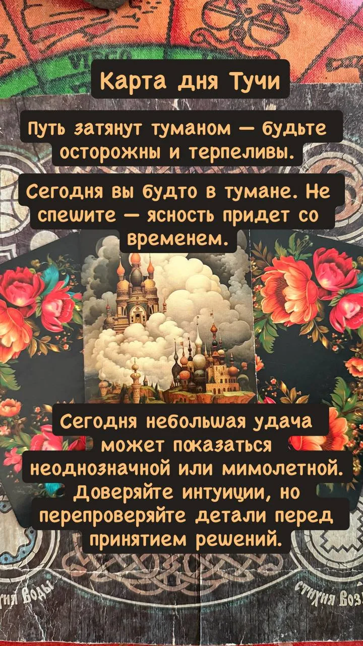 Карта дня Тучи.