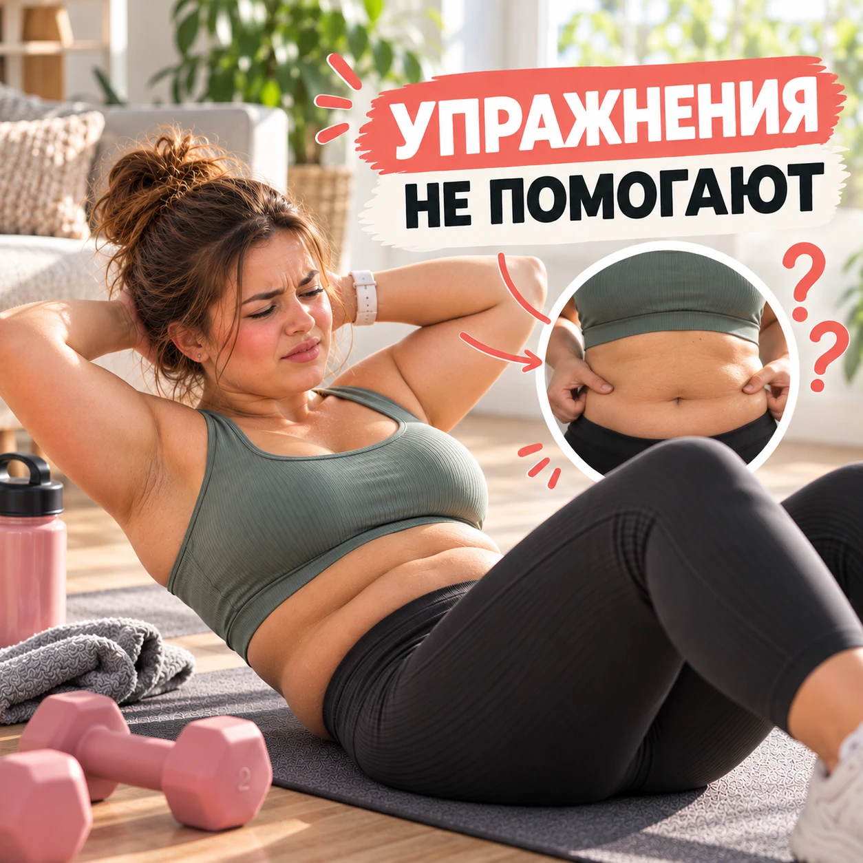 Можно ли сделать живот плоским, качая пресс? 👀