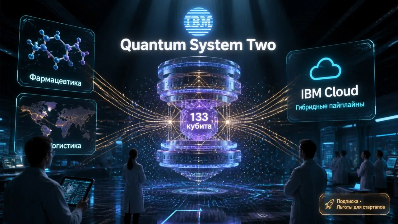✅ IBM представила Quantum System Two: масштабируемая квантовая платформа для бизнеса