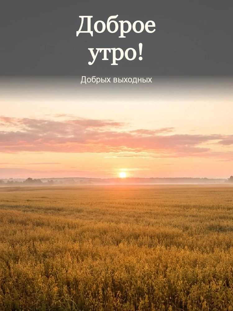 Доброе утро!