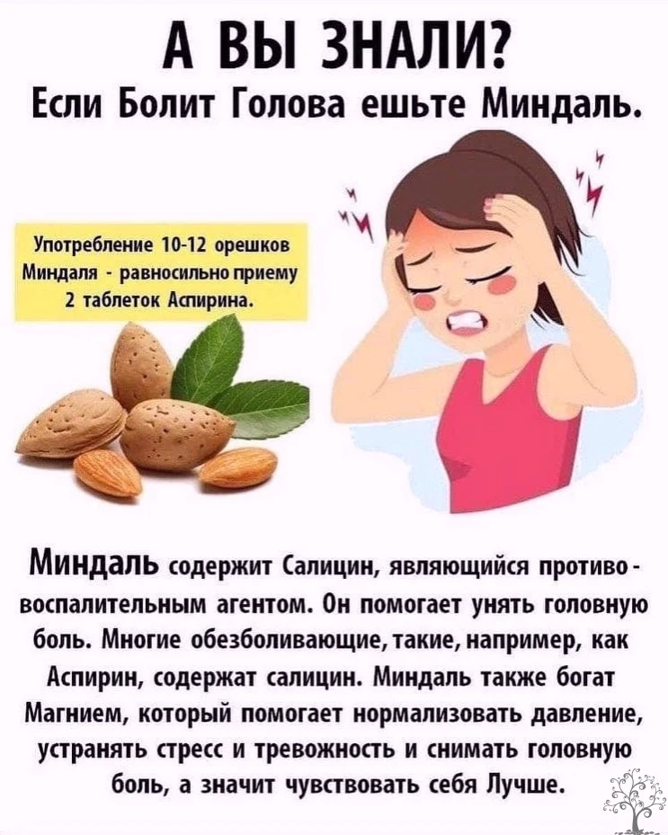 Связь головной боли и орехов