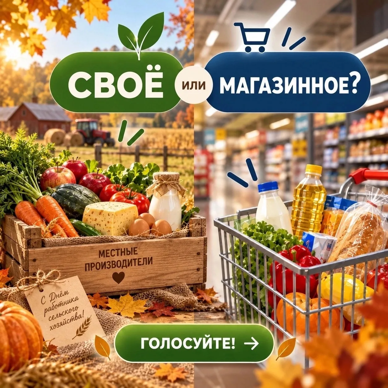 🛒 Своё или магазинное?