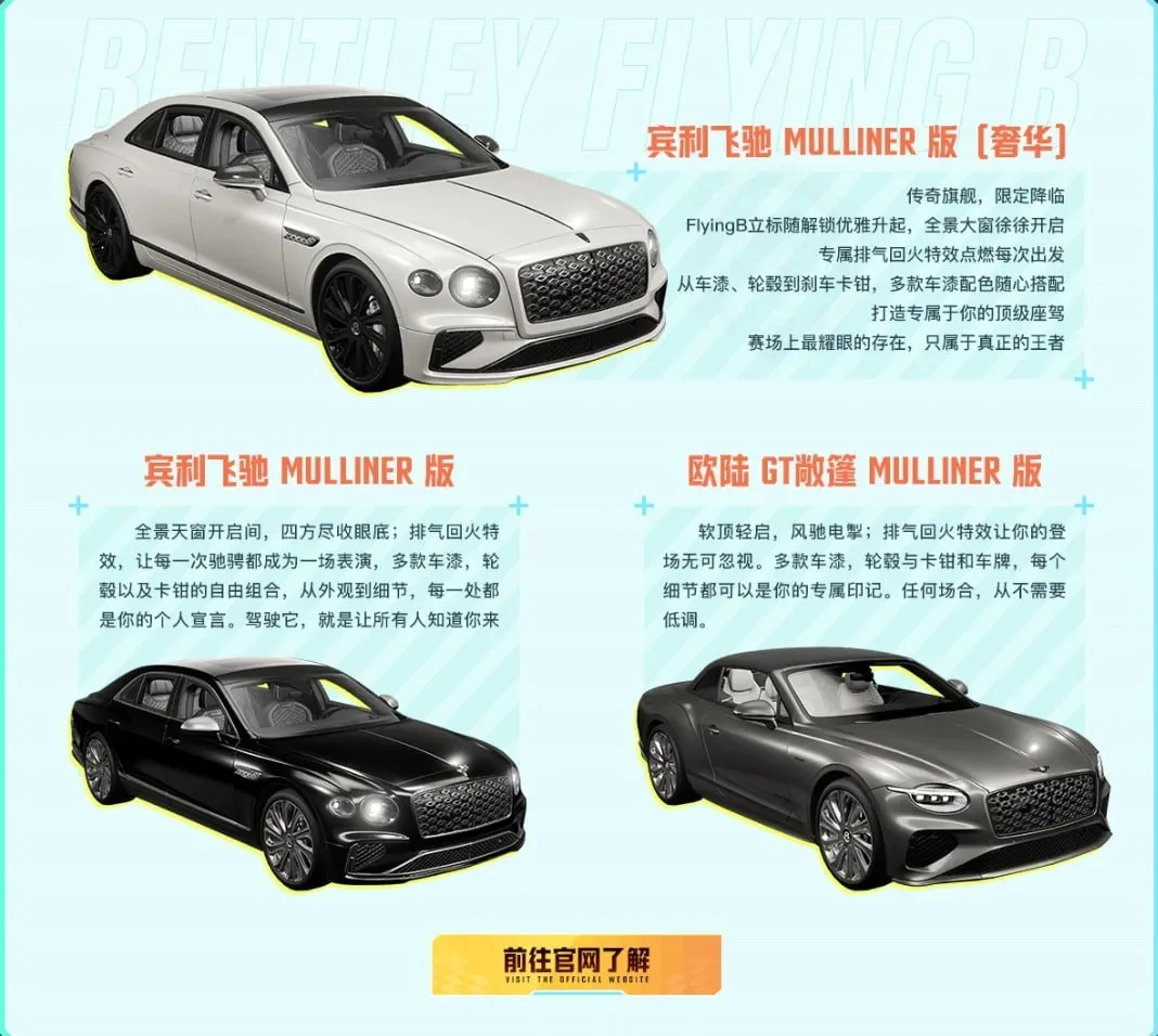 🚘 Модели Bentley, которые появятся в игре