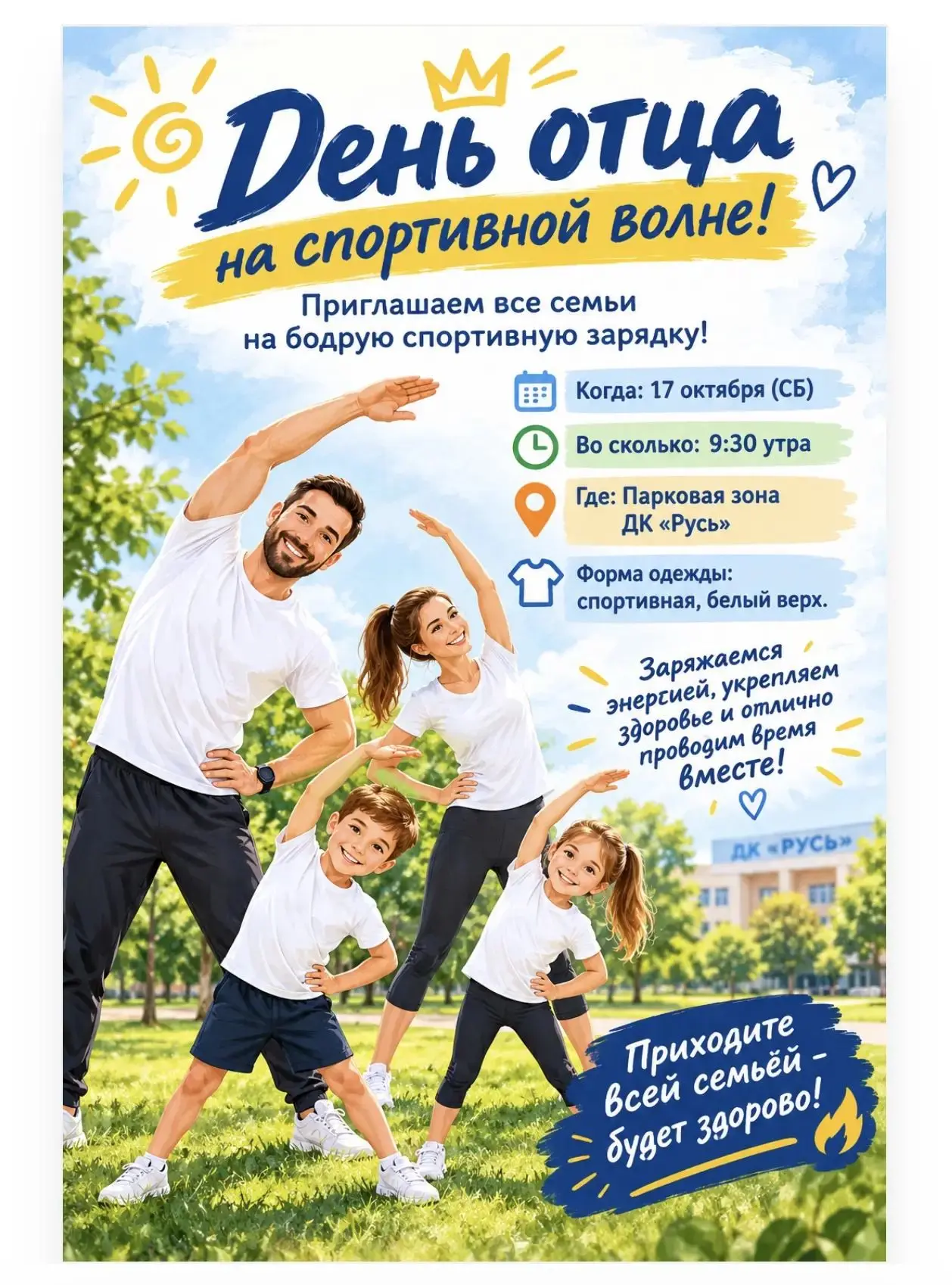 💪 День отца - на спортивной волне!