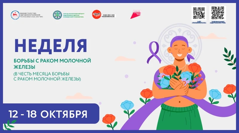 🔹В 2026 году Неделя борьбы с раком молочной железы в России проходит с 12 по 18 октябр...