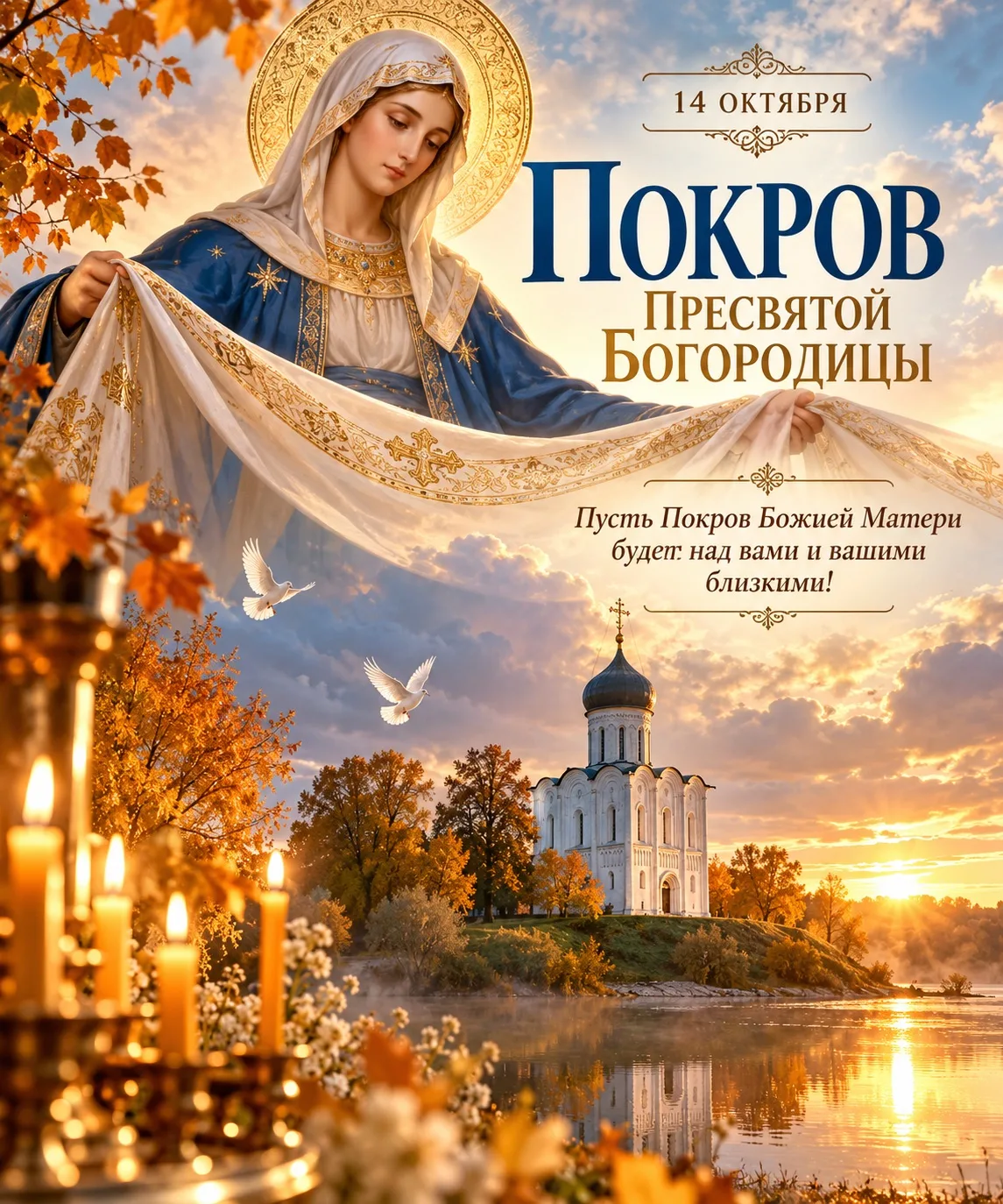 🙏 14 октября — Покров Пресвятой Богородицы!