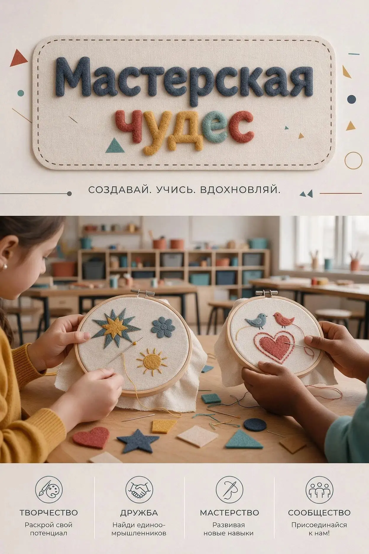 🧵 «Мастерская чудес»: handmade — это просто и красиво