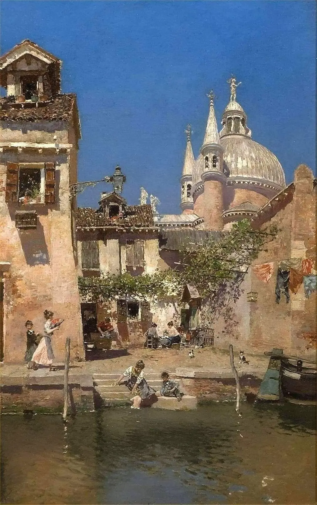 "Сцена на венецианском канале", ок. 1870-е - 1900-е