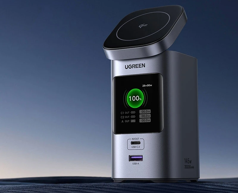 Ugreen 145 Вт 20000 мАч Power Bank Qi2 15 Вт! ⚡🔋