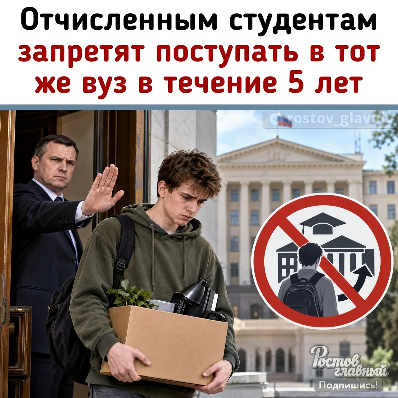 🎓 Отчисленным студентам запретят повторно поступать в тот же ВУЗ в течение 5 лет!