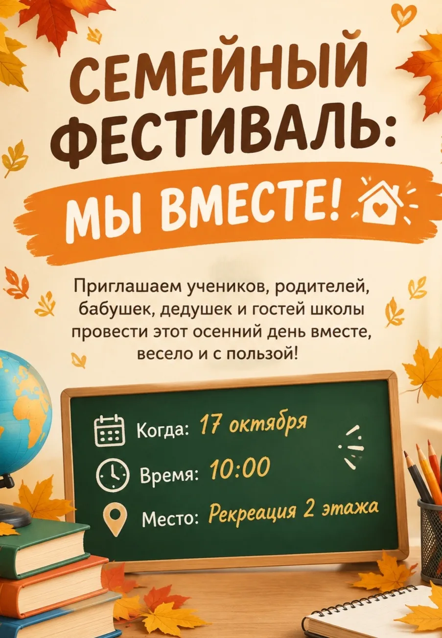 СЕМЕЙНЫЙ ФЕСТИВАЛЬ: МЫ ВМЕСТЕ!🏠✨