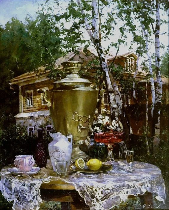 Вечерний чай, июнь и тишина...