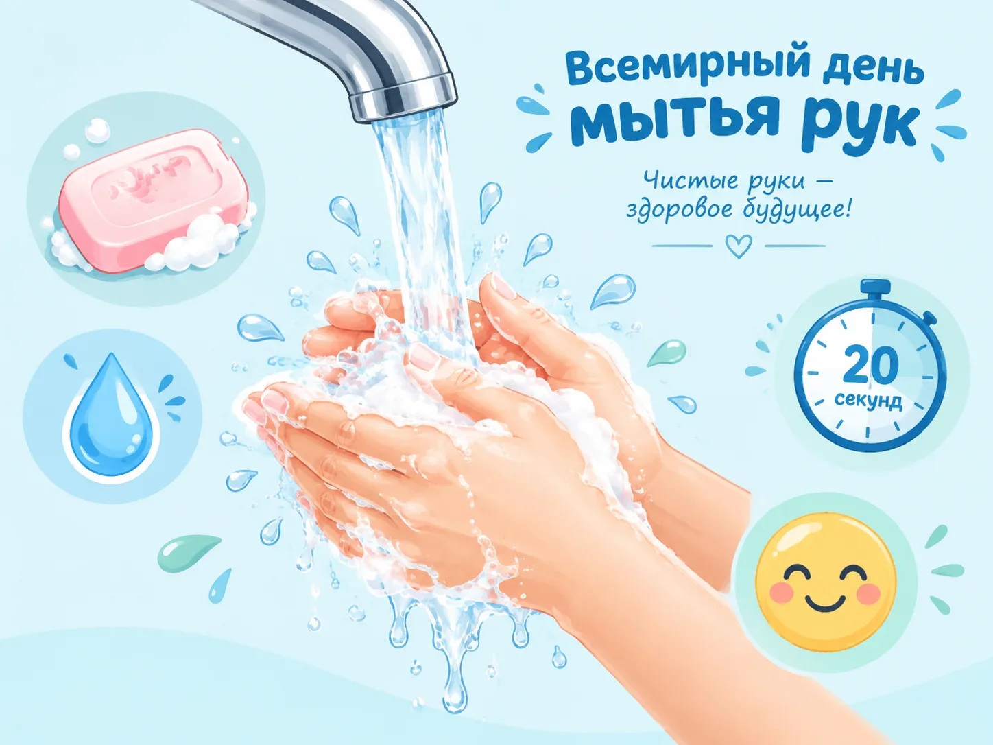 🎉 15 октября — Всемирный день мытья рук! 🎉Казалось бы, что может быть проще, чем помы...