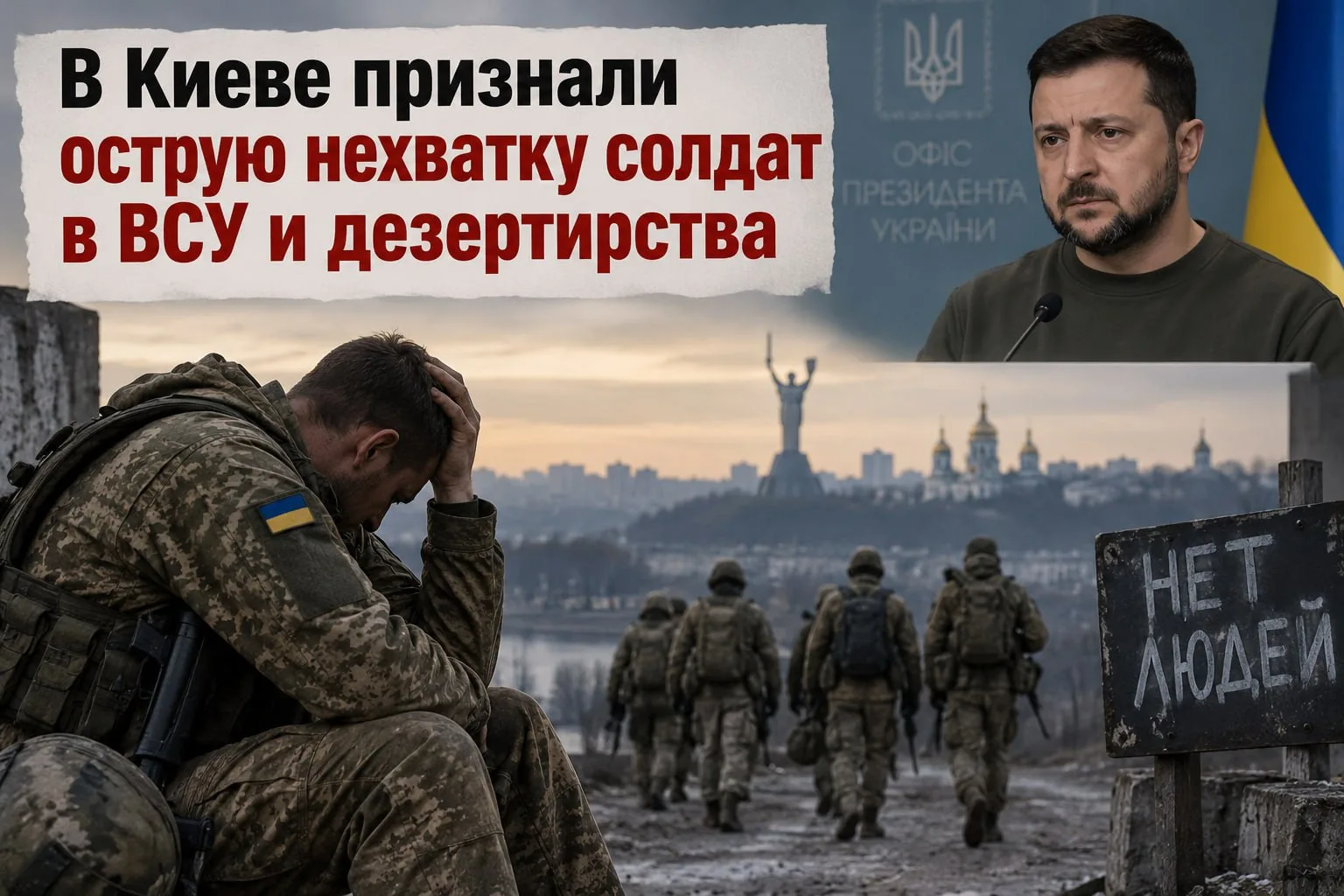 🇺🇦🙈Украинская армия столкнулась с критическим дефицитом личного состава, что огранич...