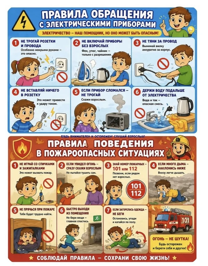 🚒 Безопасность начинается дома: что нужно знать каждому школьнику?