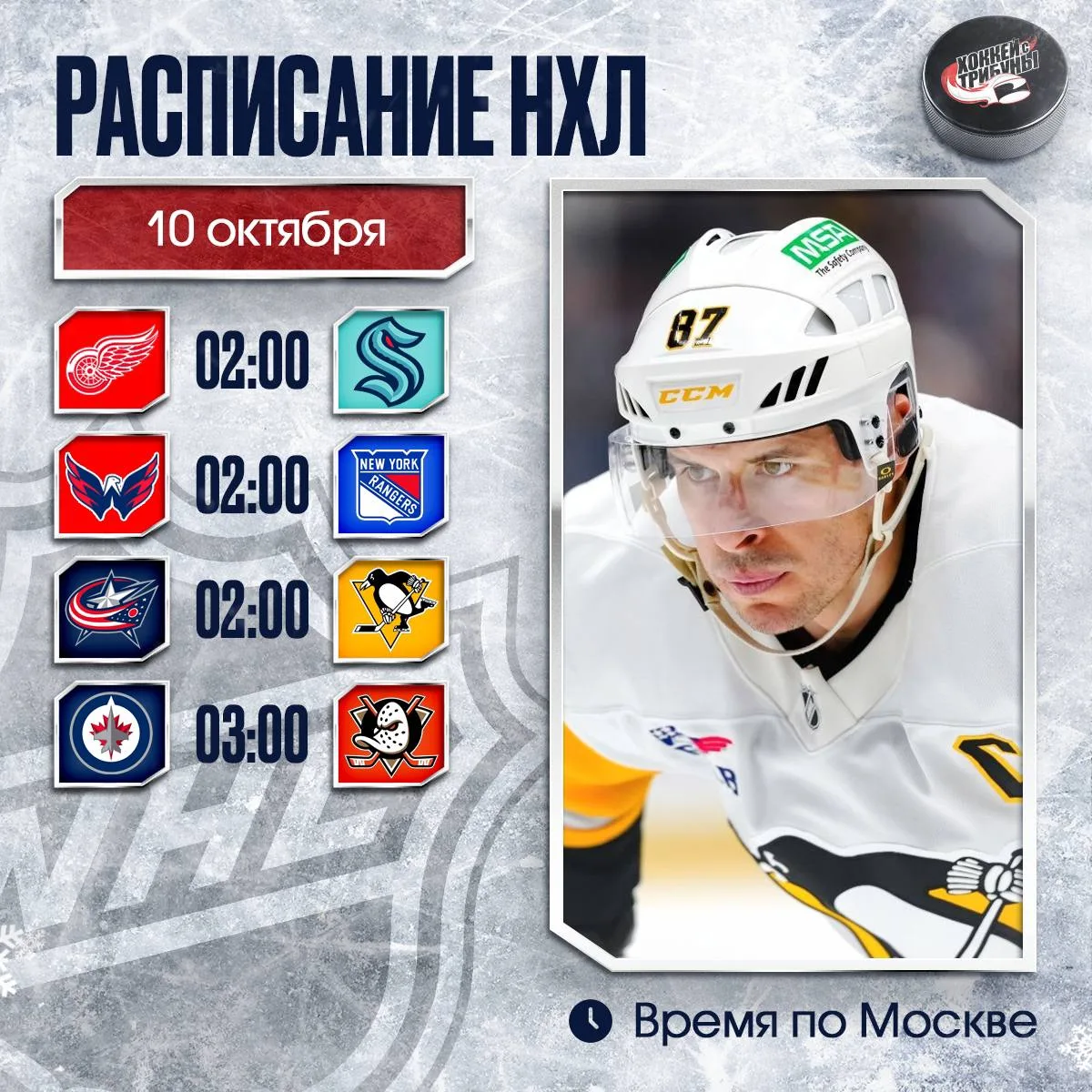 📅 В НХЛ затишье перед бурей. Сегодня ночью состоится всего 4 матча