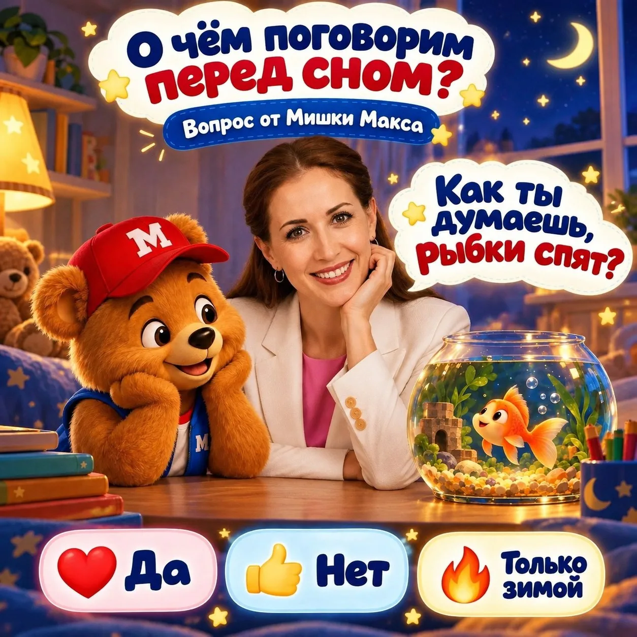 О чём поговорим перед сном? 🌙