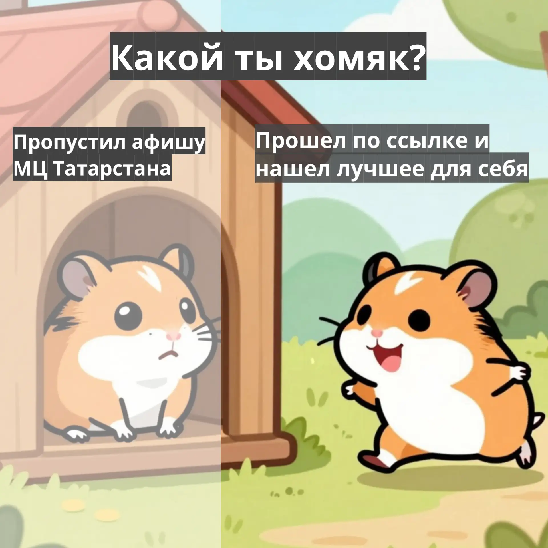 Какой ты хомяк сегодня? 🐹
