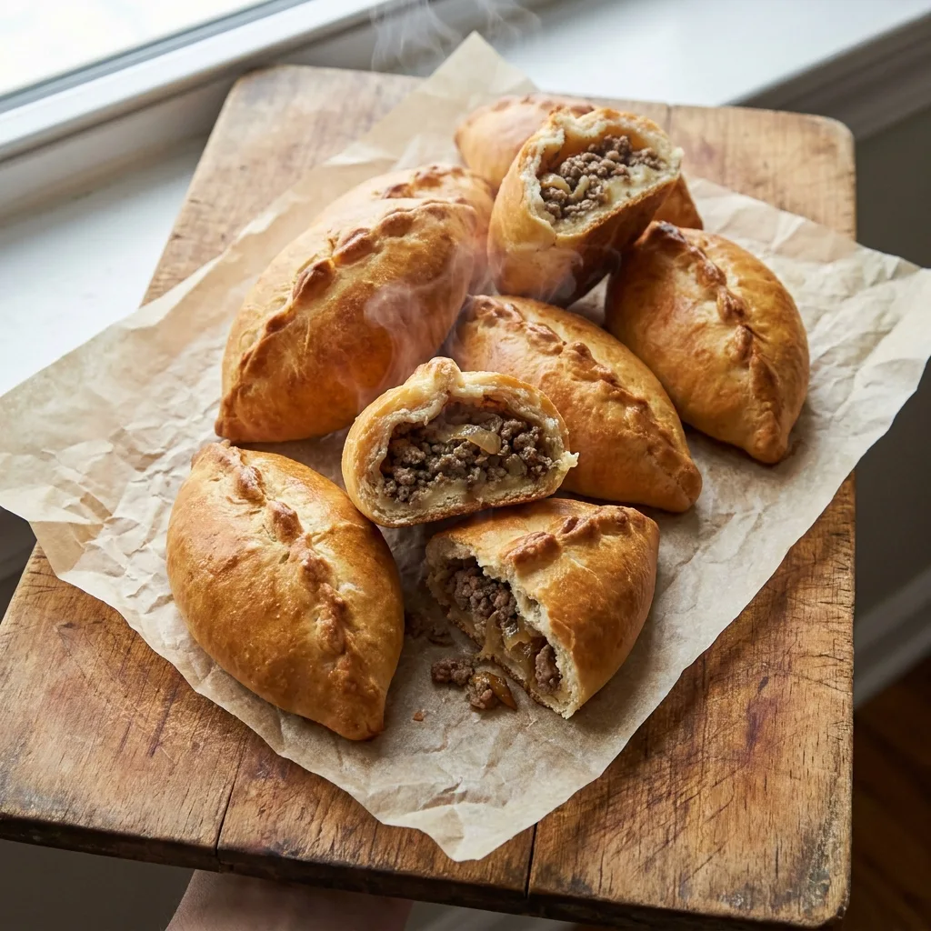 Пирожки печёные с мясом