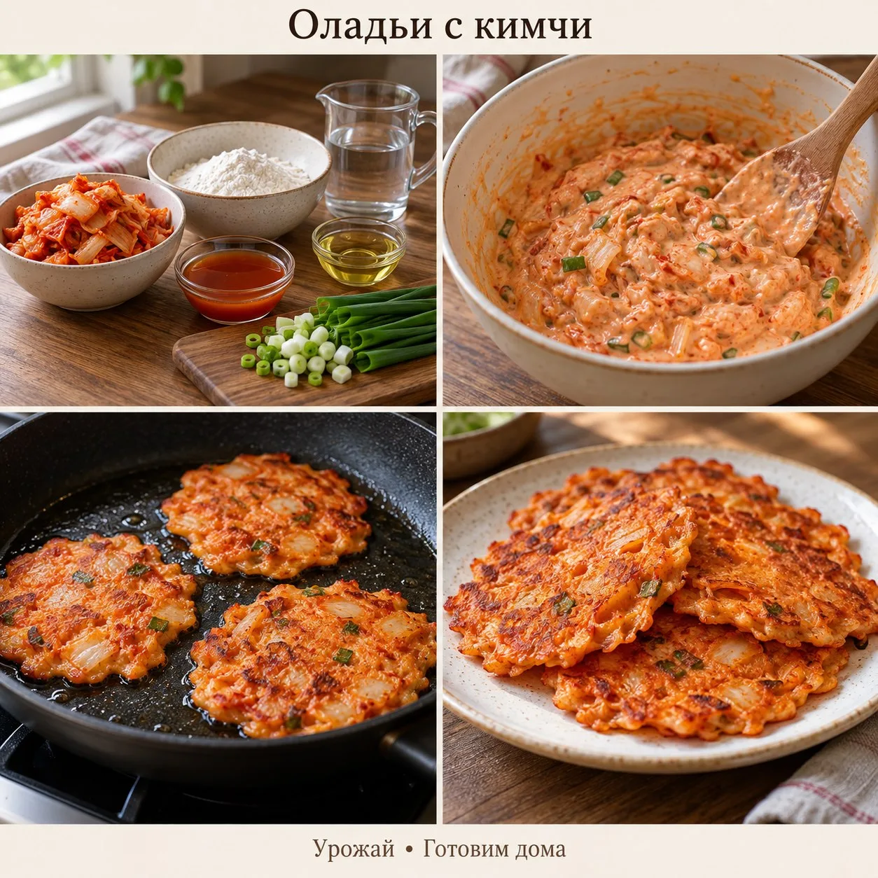 🌶 Оладьи с кимчи — завтрак с характером