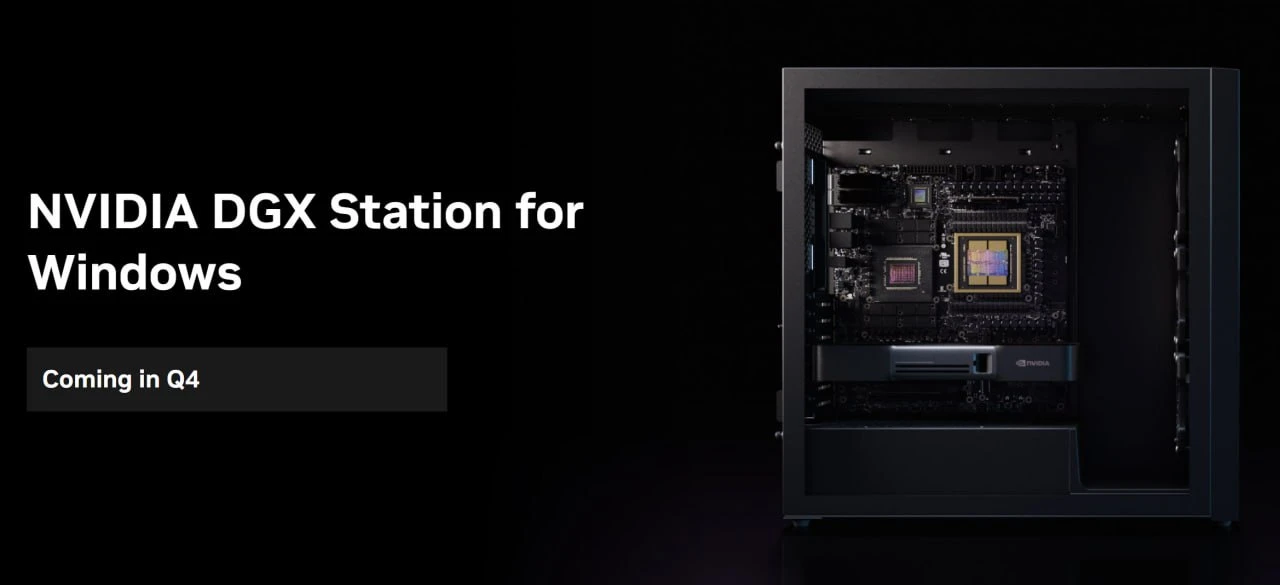 Nvidia объявила о подготовке высокопроизводительной рабочей станции DGX Station GB300 с...