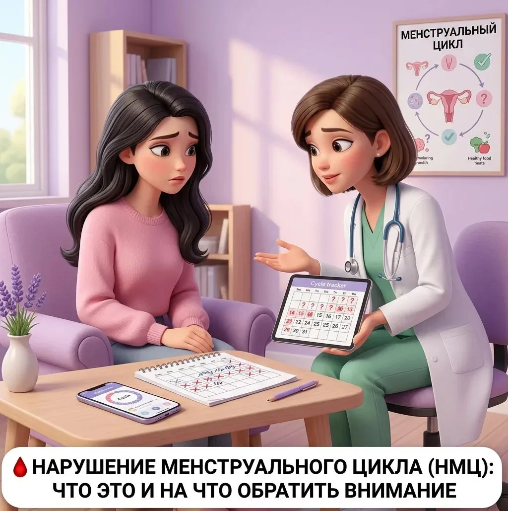 🩸 Нарушение менструального цикла (НМЦ): что это и на что обратить внимание?