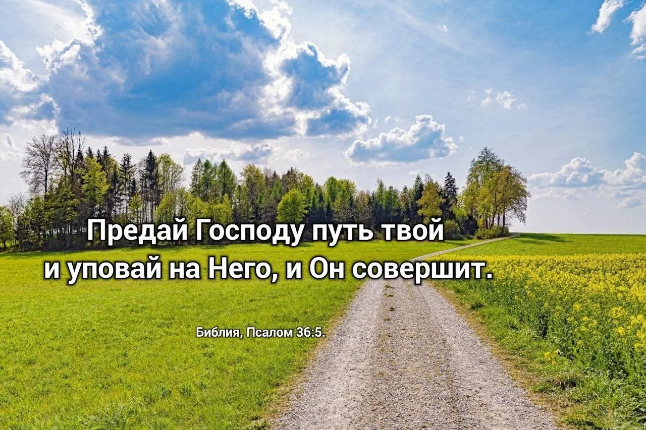 Предай Господу путь твой и уповай на Него, и Он совершит! 🙏 🕊️