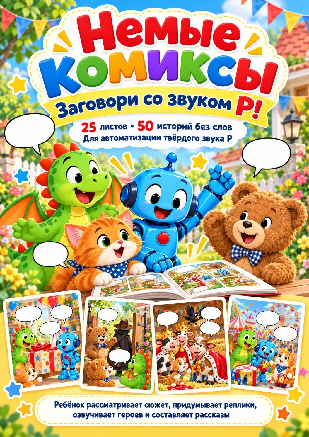 🖇 НЕМЫЕ КОМИКСЫ — ЗАГОВОРИ СО ЗВУКОМ Р! 🎬🗣